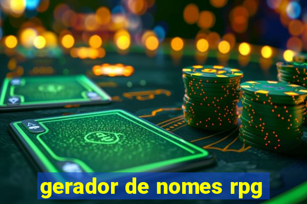 gerador de nomes rpg